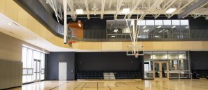 The basketball court of Regent Park Community Centre - Aquicon recreation facilities.