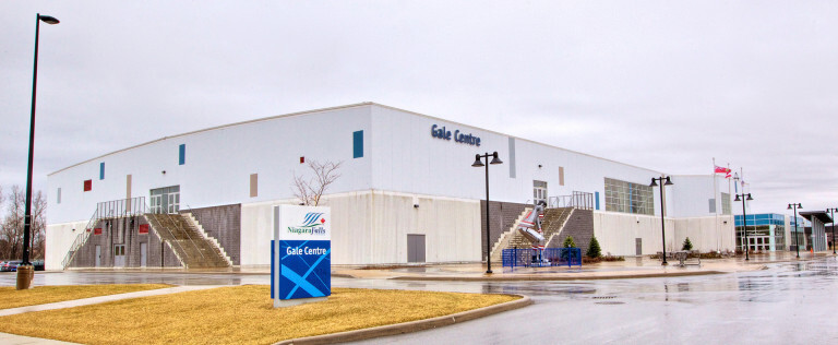 The panoramic view of the facade of the Gale Centre.