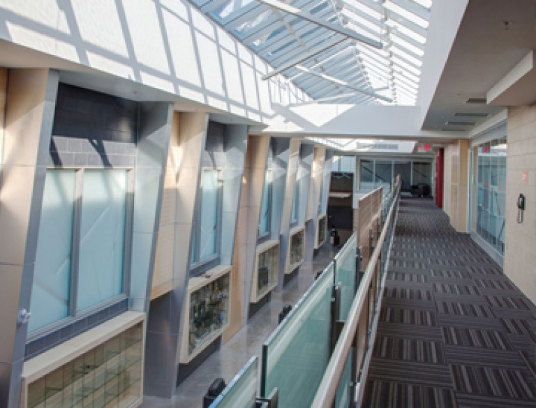 The first level of the atrium of the Garry W. Morden Centre.