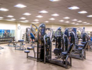 The gym of the Bradford-West Gwillimbury Leisure Centre.