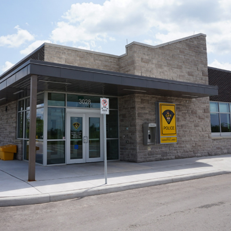 The exterior of the Kawartha OPP - construction sectors.