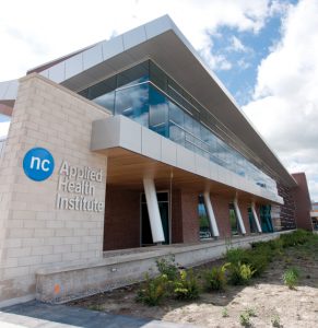 View of the Applied Health Institute of the Niagara College - AHI.
