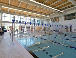 The swimming pool laps of the Stoney Creek Community Centre.