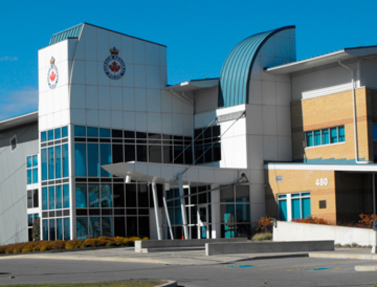 The main entrance of the Whitby Community Police Office.