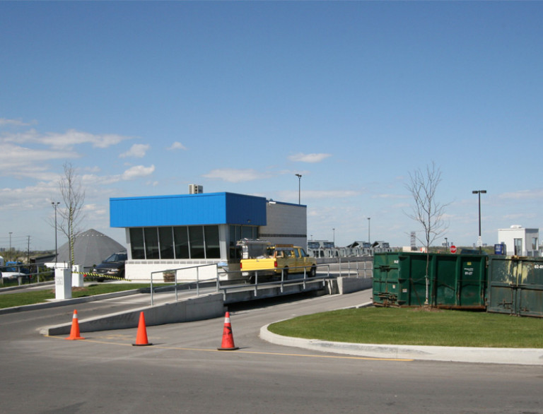 A view at the Battleford Recycling Centre grounds.