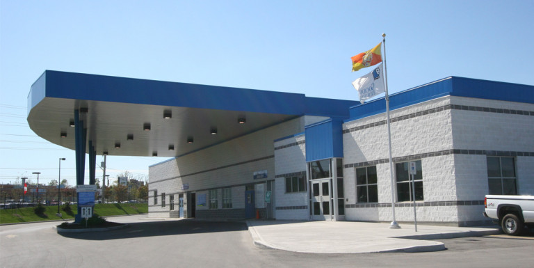 The main entrance of the Battleford Recycling Centre