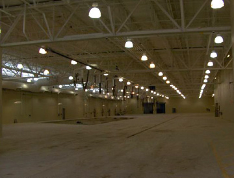 Interior view of the Brampton Transit Facility, built by Aquicon Construction.