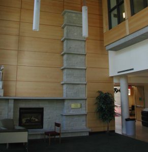View of communal space with high ceilings at Havergal College - Upper and Junior Schools.