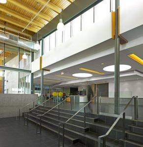 Modern walkways allow for plenty of room and accommodation at the Newcastle Community Centre.