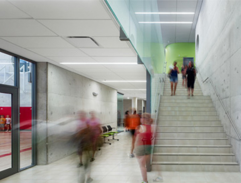 Open and modern aesthetics are integral to the Owen Sound Regional Recreation Centre's design.