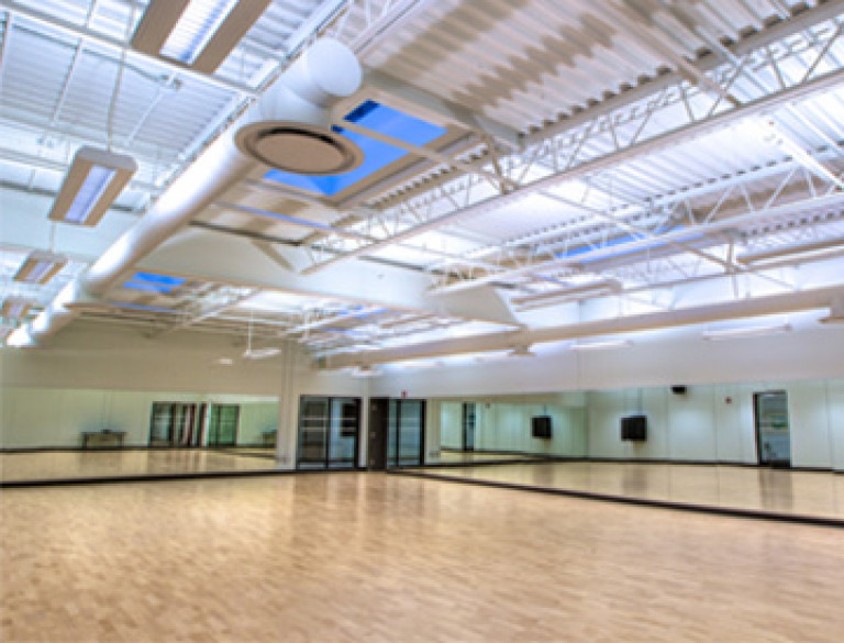 Large and open recreational space is provided at the Queen Elizabeth Park Community Centre.