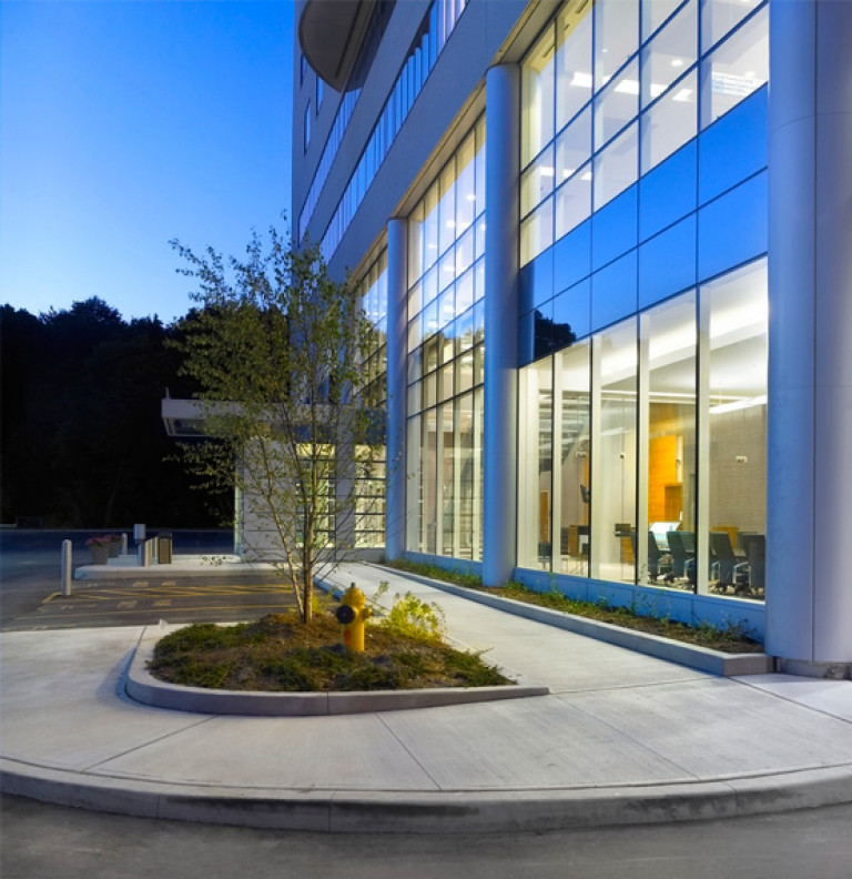 The Sherman Campus features a modern design that integrates natural and artificial light.