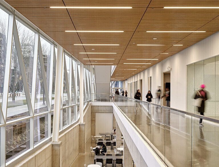 York University School of Continuing Studies inside hallway