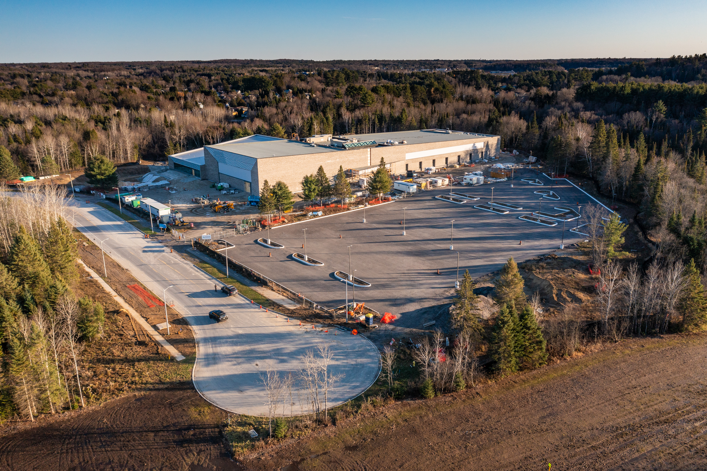 Muskoka Lumber Community Centre Arial Muskoka Lumber Community Centre Arial